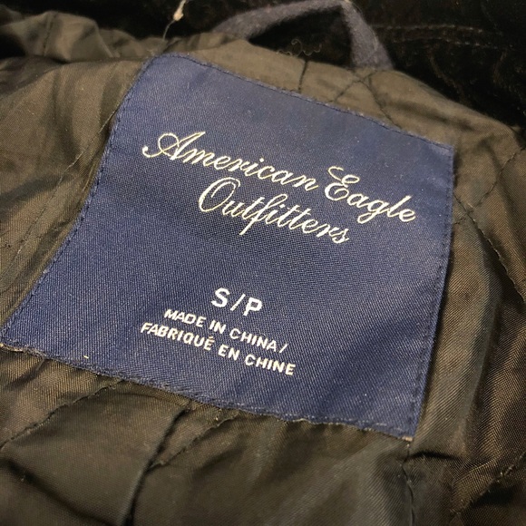 American Eagle Navy-Black Pea Coat - Small - Picture 7 of 7